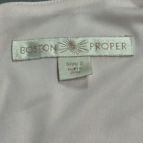 Boston Proper Women’s‎ 3/4 Sleeve Deep V Neck Floral MIDI Dress  Sz 2 - Picture 7 of 8